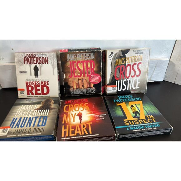 Lot of 6 James Patterson CD Audio Books Suspense Thriller - Picture 1 of 13